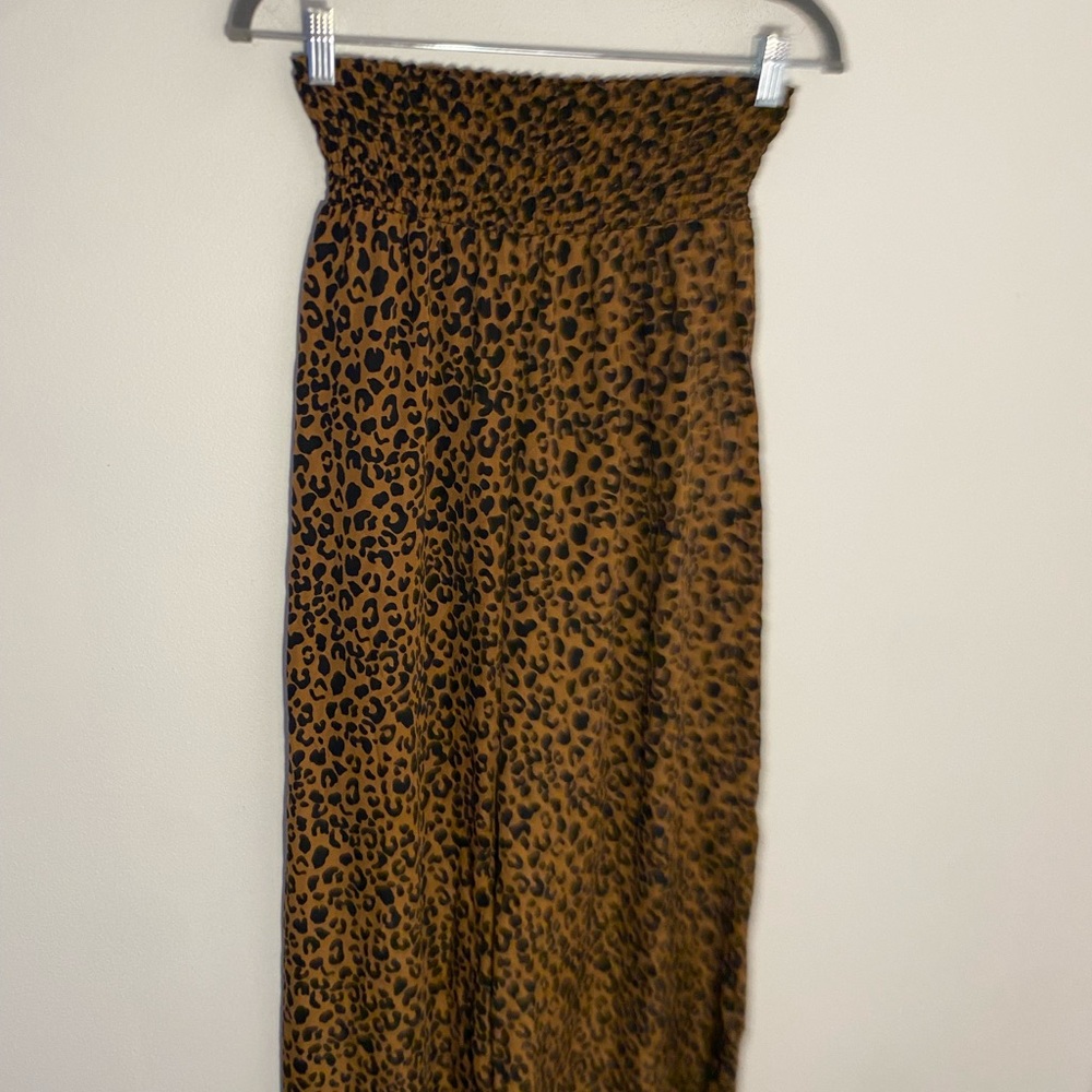 Sienna Sky Brown and Black Pencil Midi Skirt Casual